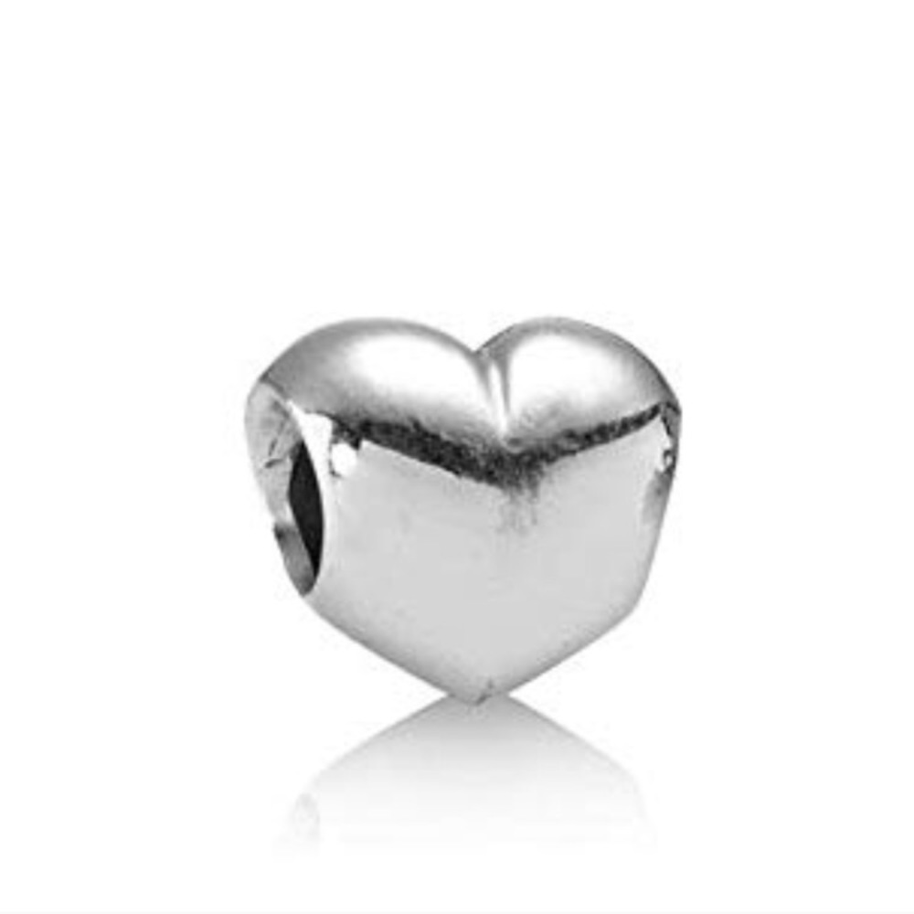 Pandora Big Smooth Heart Charm Authentic ALE Sterling Silver